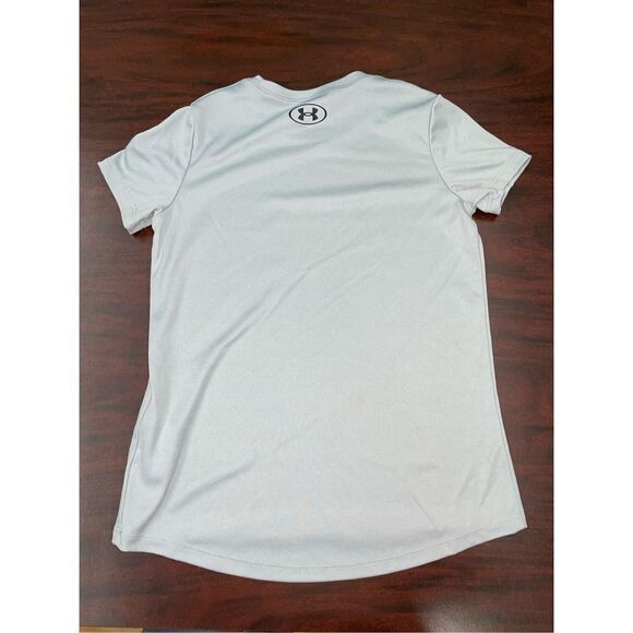 Under Armour Boys Grey Short Sleeve Heatgear Tee Size Youth Small - Picture 3 of 8